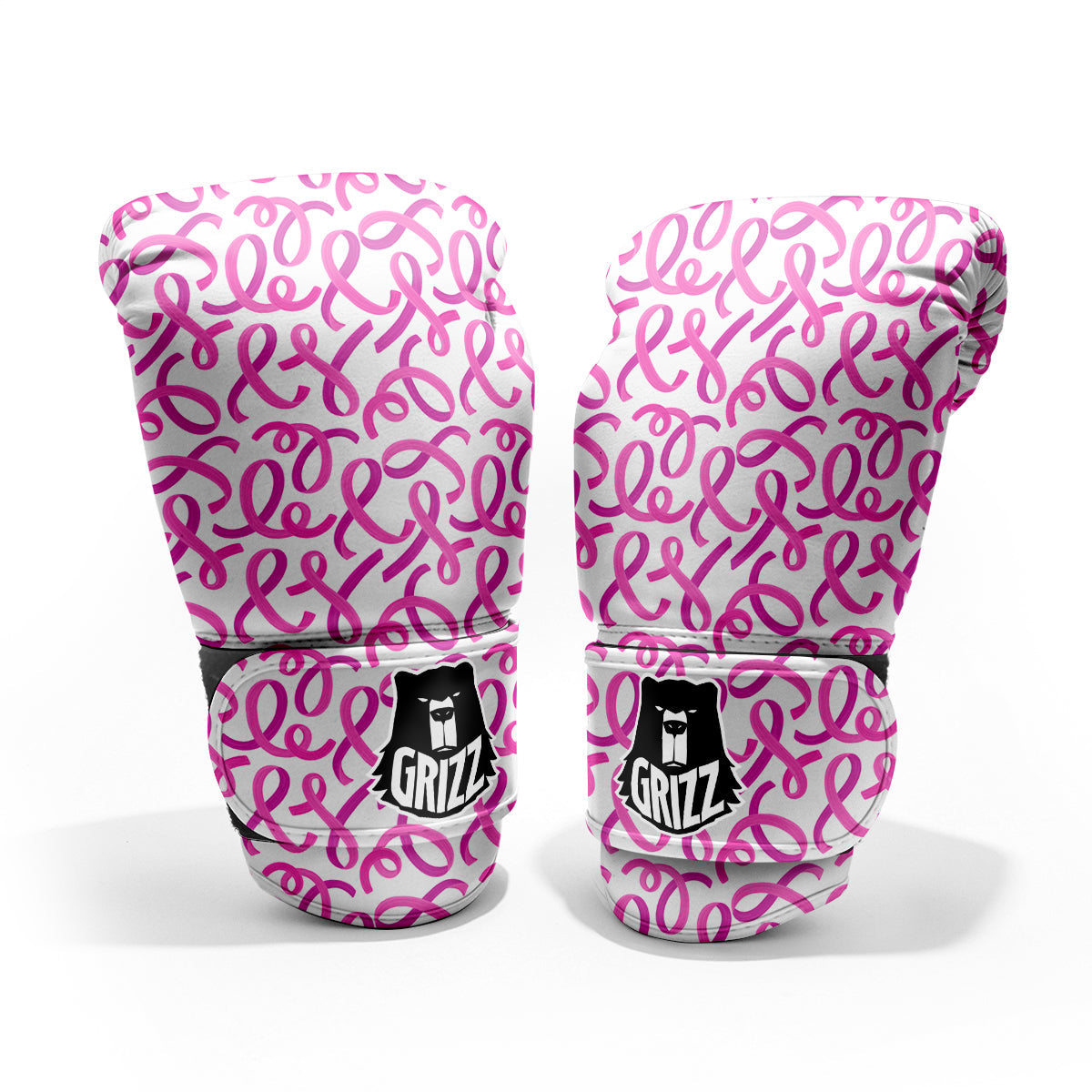 Cancer Awareness Print Pattern Pro Boxing Glove