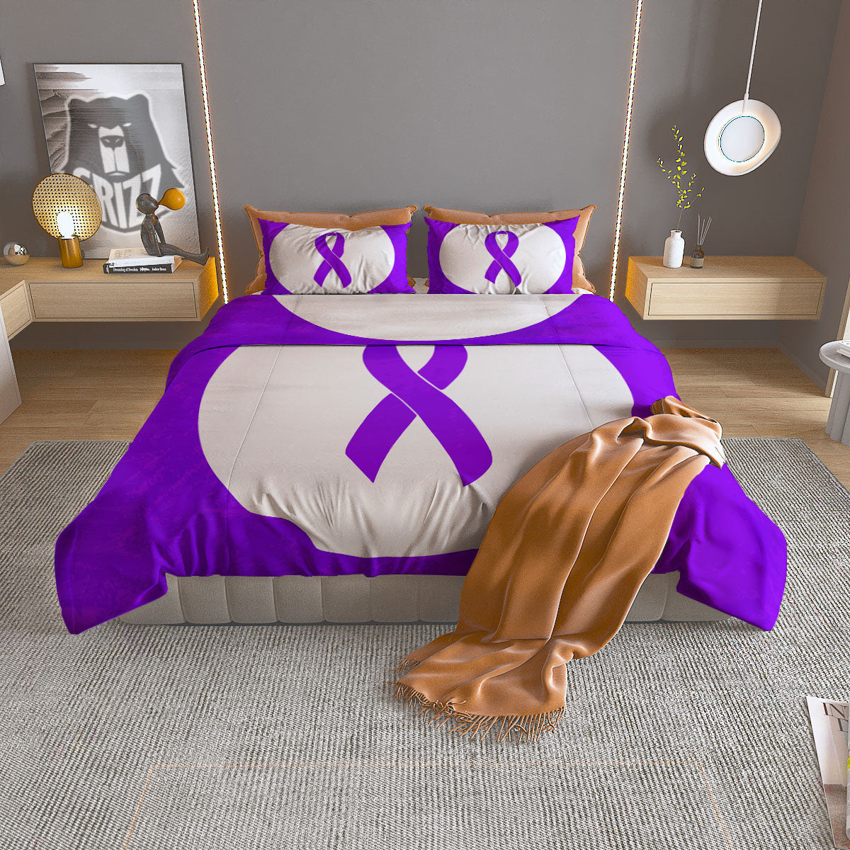 Buddha Tropical Print Pattern Duvet Cover Bedding Set