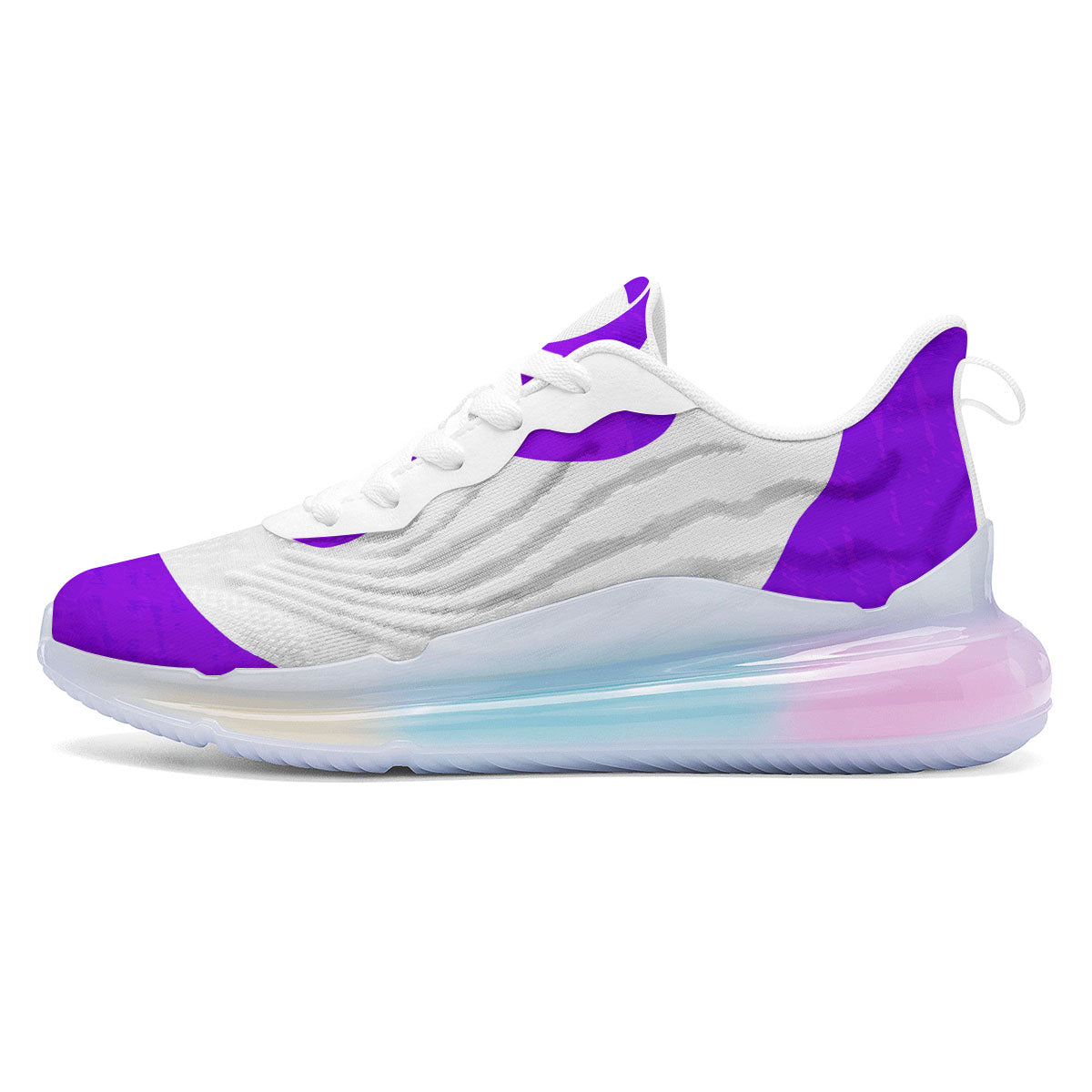 Cancer Awareness Ribbon Purple Print Running Sneakers-grizzshop