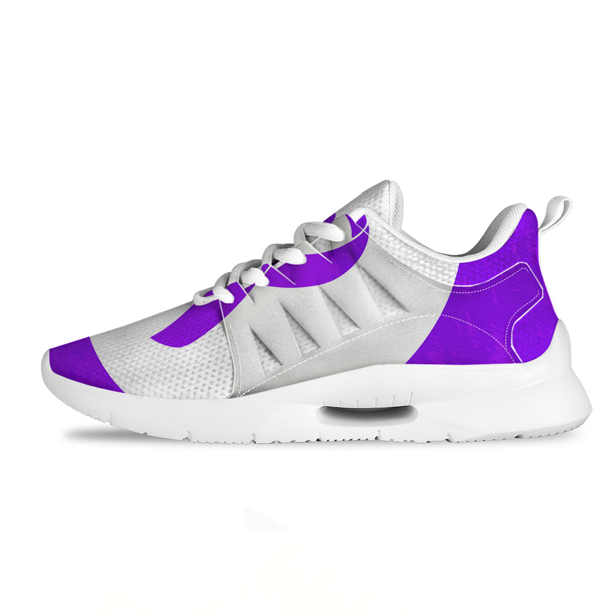 Cancer Awareness Ribbon Purple Print Tennis Shoes-grizzshop