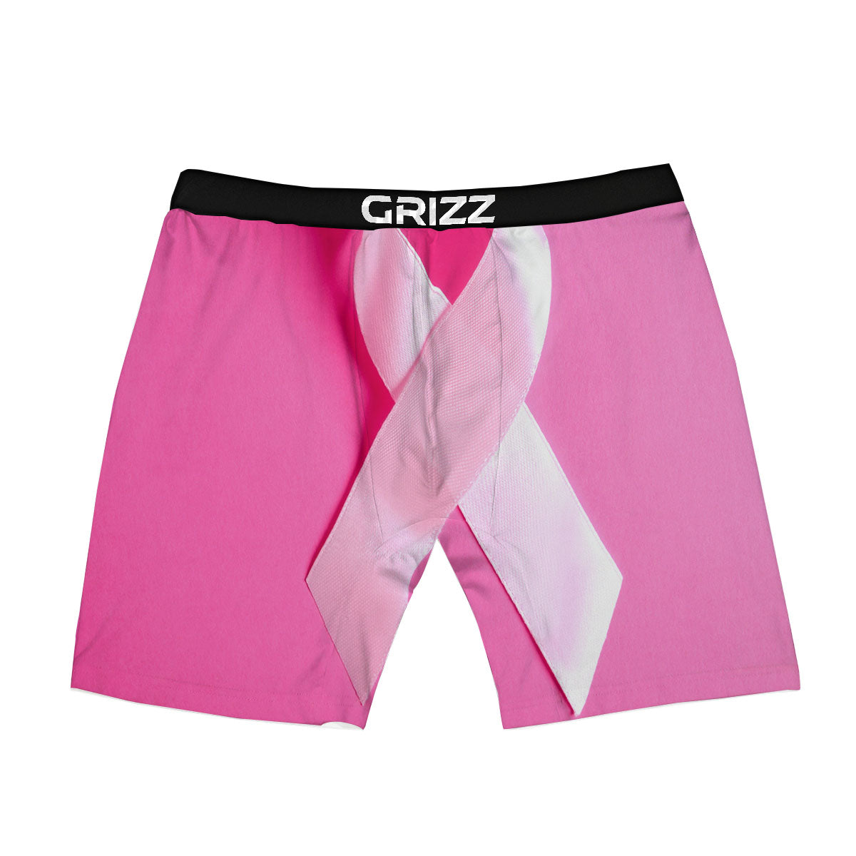 Cancer Breast Little Ribbon Print Boxer Briefs-grizzshop