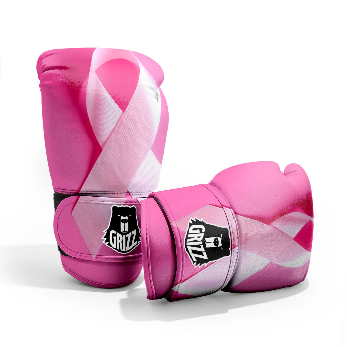 Cancer Breast Little Ribbon Print Pro Boxing Glove