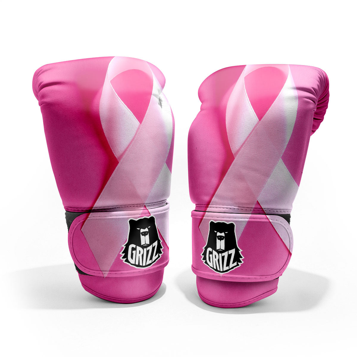Cancer Breast Little Ribbon Print Pro Boxing Glove