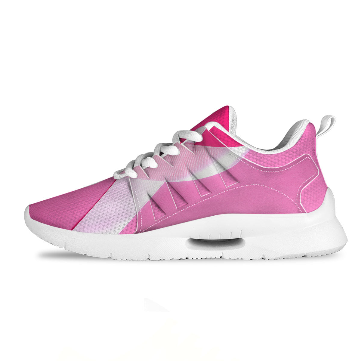 Cancer Breast Little Ribbon Print Tennis Shoes-grizzshop