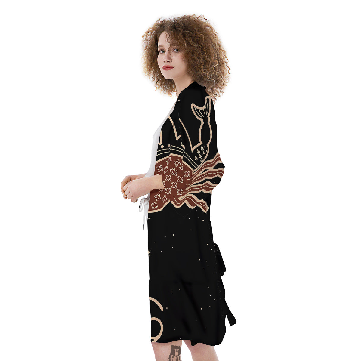 Cancer Constellation Print Kimono-grizzshop