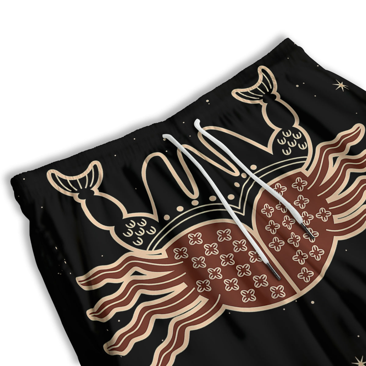 Cancer Constellation Print Men's Athletic Shorts