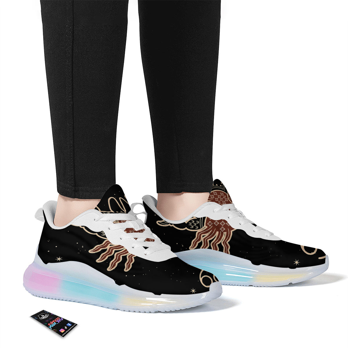 Cancer Constellation Print Running Sneakers-grizzshop