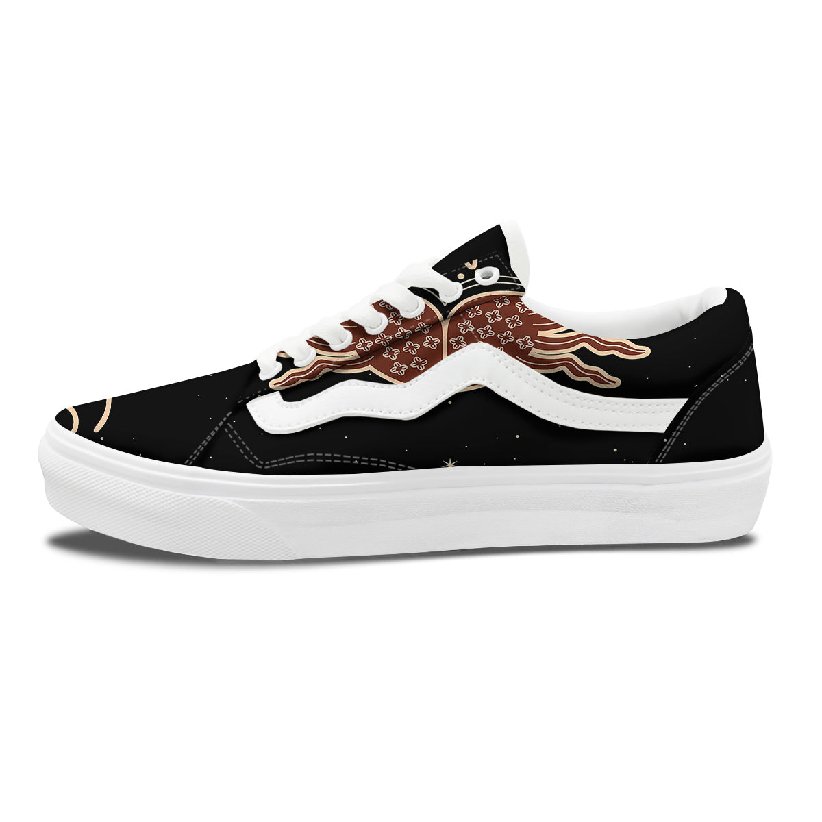 Cancer Constellation Print Skate Shoes-grizzshop