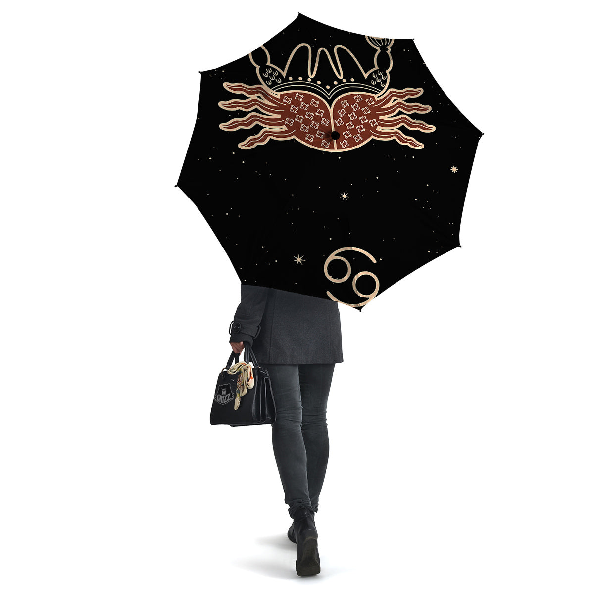 Cancer Constellation Print Umbrella-grizzshop