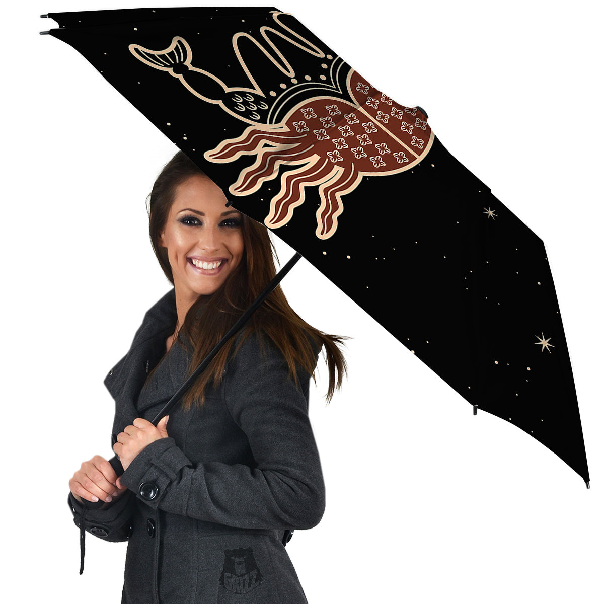Cancer Constellation Print Umbrella-grizzshop