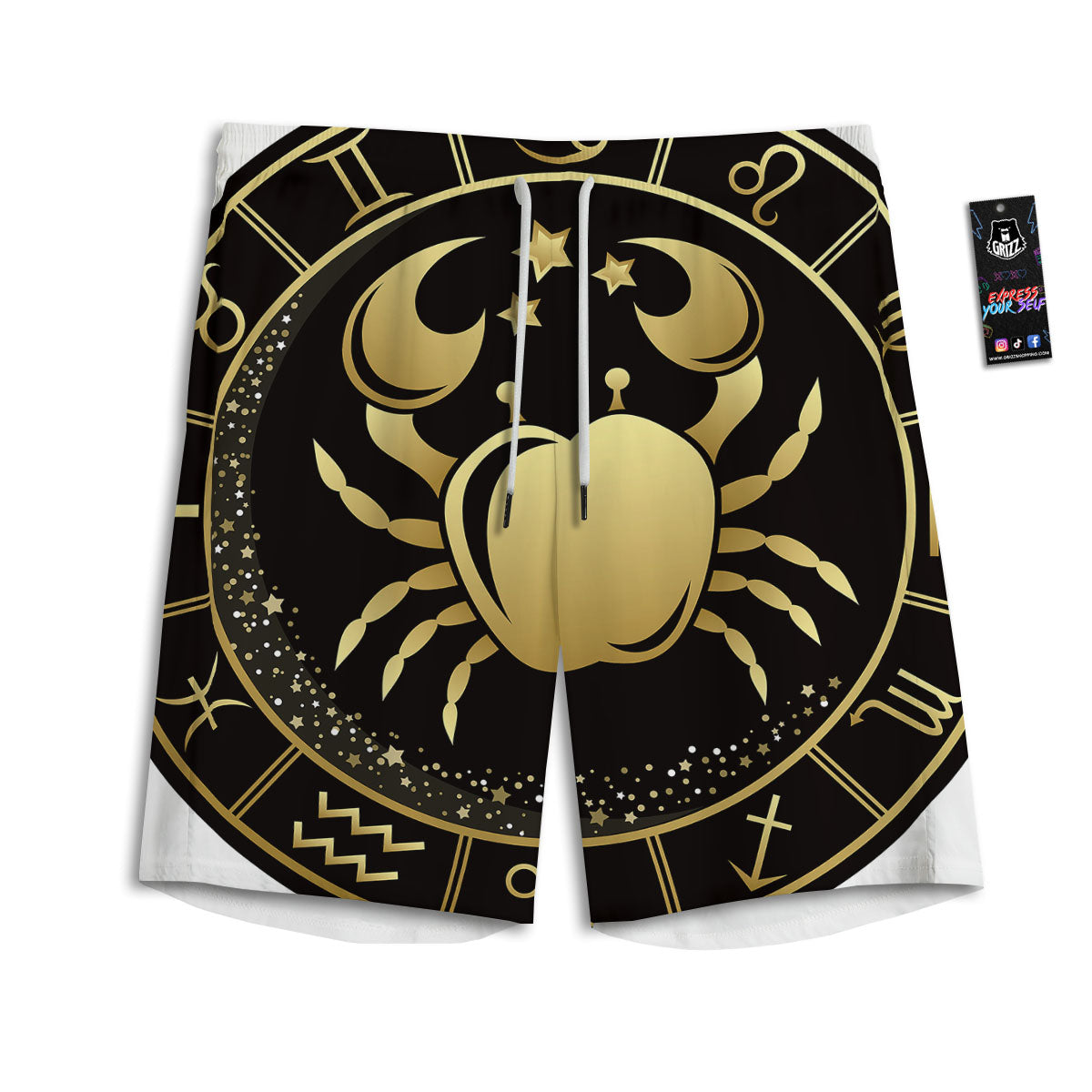 Butterflies Monarch Orange Print Pattern Men's Athletic Shorts