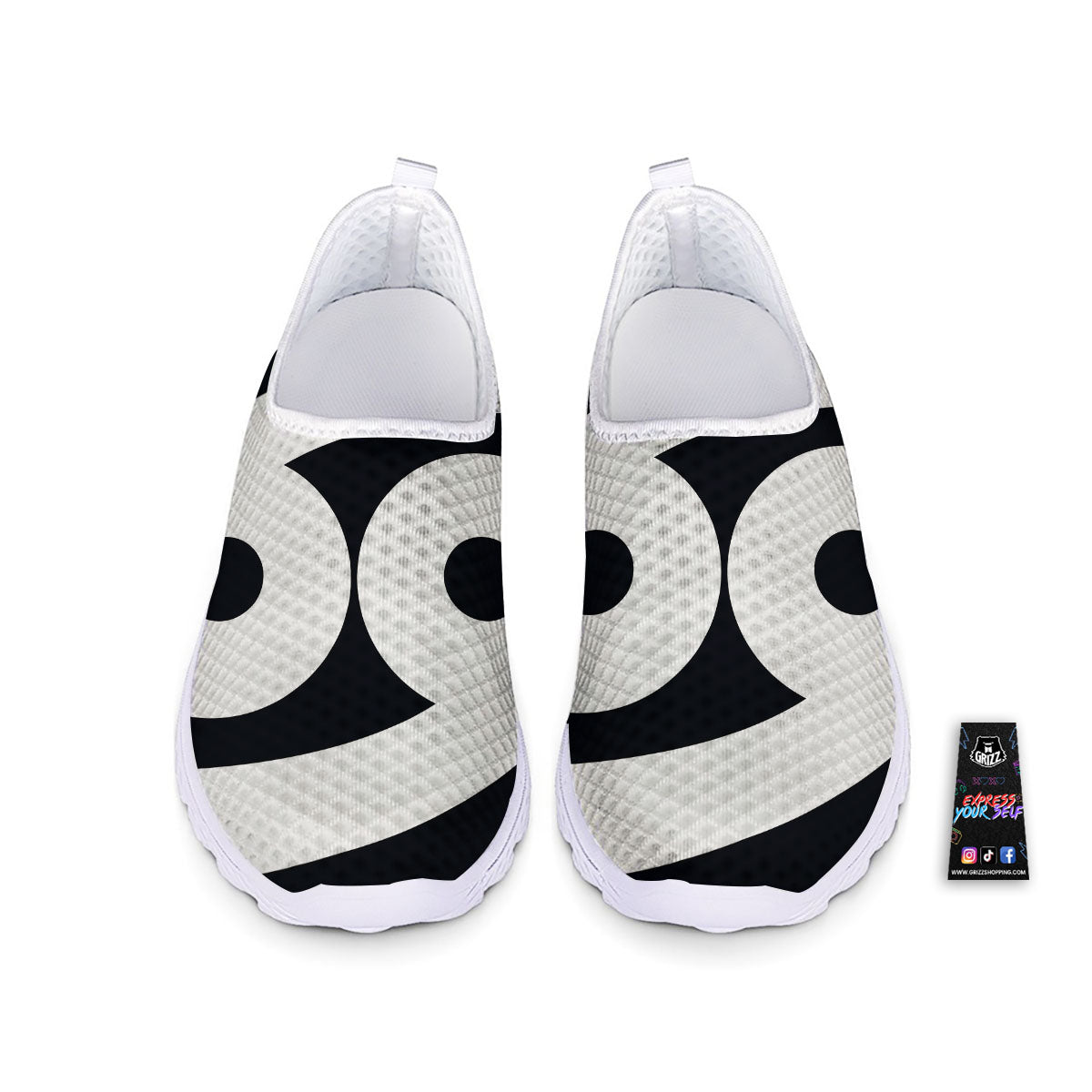 Cancer Sign White And Black Print Nurse Shoes-grizzshop