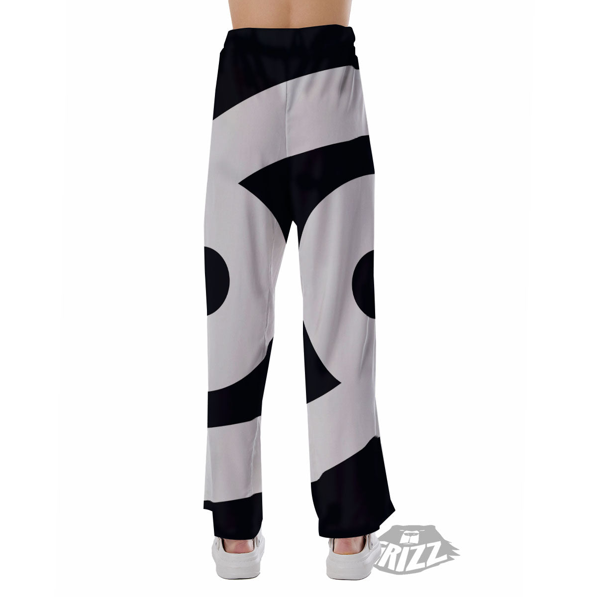 Cancer Sign White And Black Print Pajama Pants-grizzshop