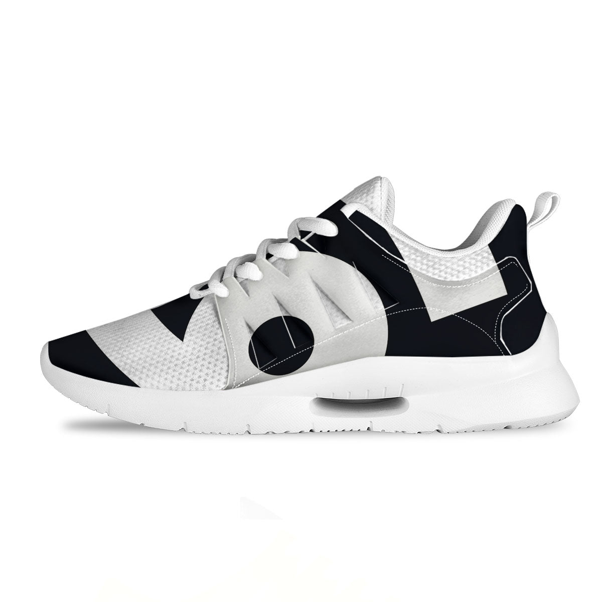 Cancer Sign White And Black Print Tennis Shoes-grizzshop