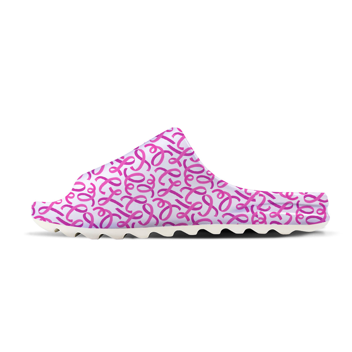 Cancer Awareness Print Pattern Sandals-grizzshop