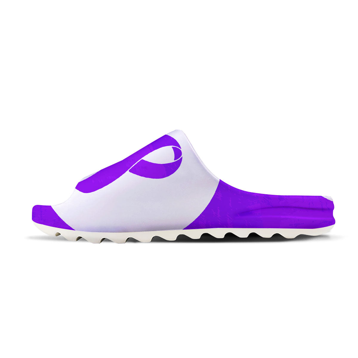 Cancer Awareness Ribbon Purple Print Sandals-grizzshop
