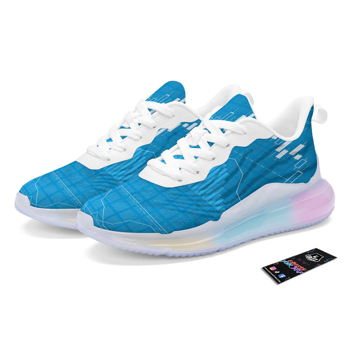Candlestick Stock Market Print Running Sneakers-grizzshop