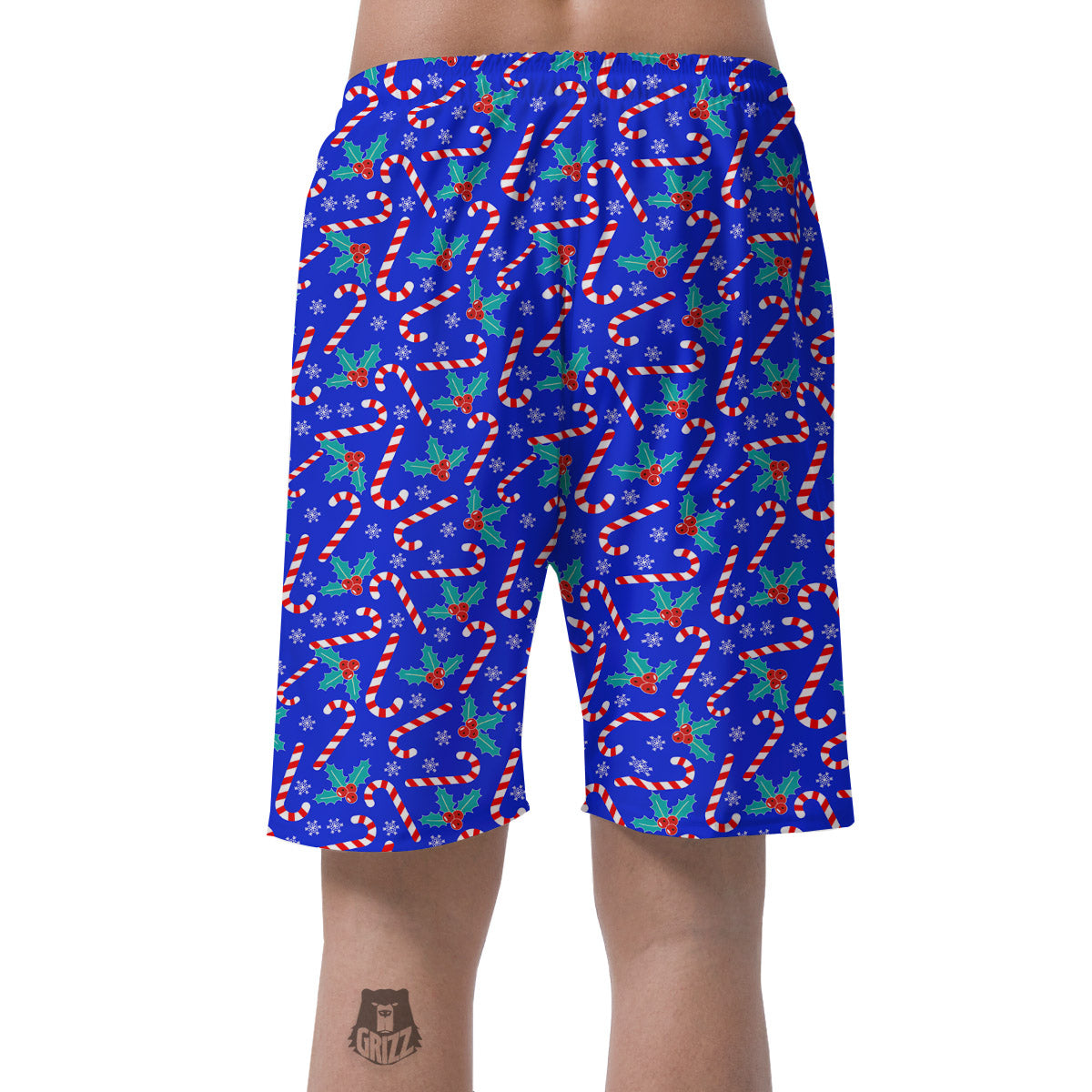 Candy And Christmas Berry Print Pattern Men's Shorts-grizzshop