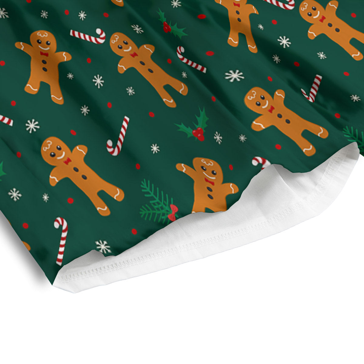 Candy And Christmas Cookie Print Pattern Men's Athletic Shorts