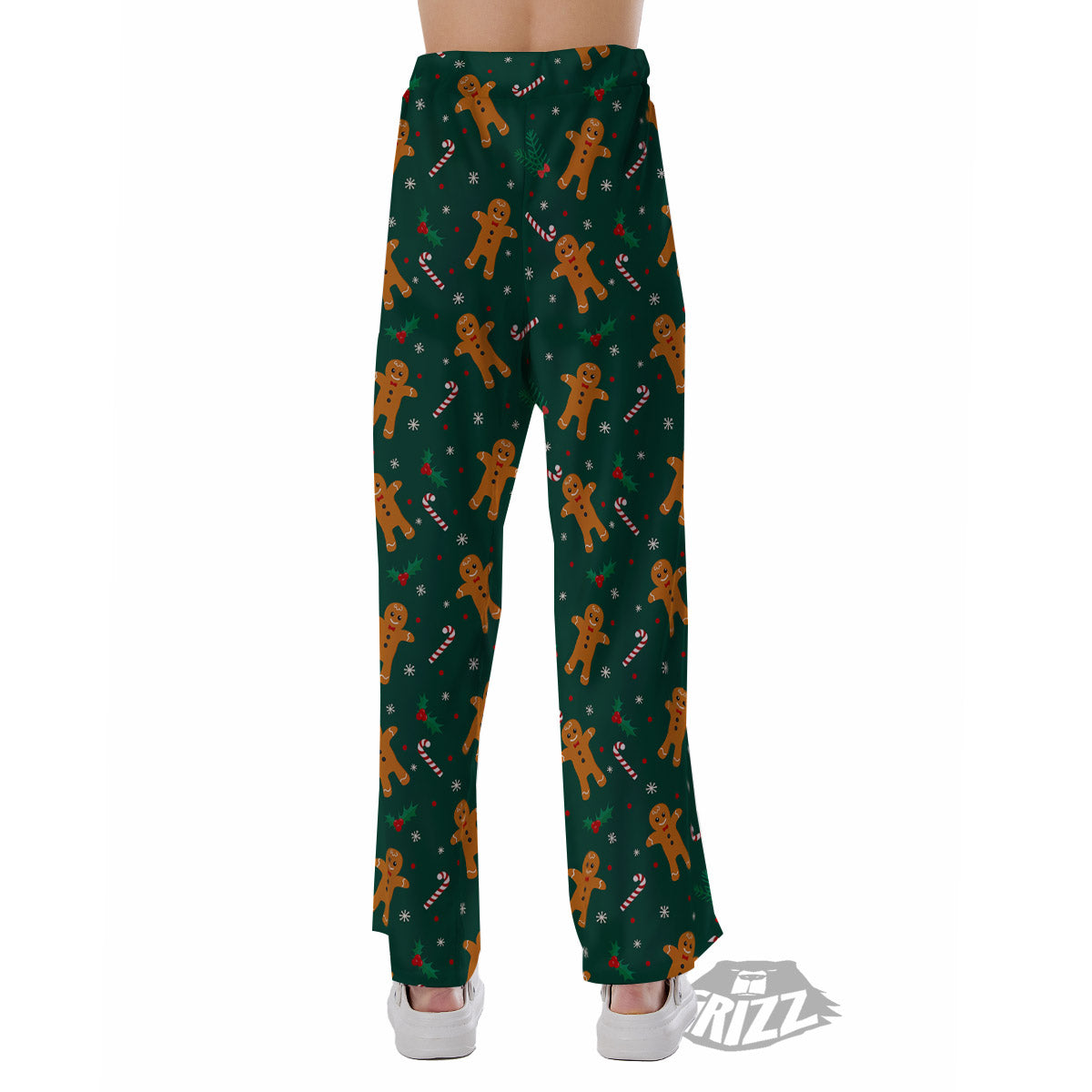 Candy And Christmas Cookie Print Pattern Pajama Pants-grizzshop