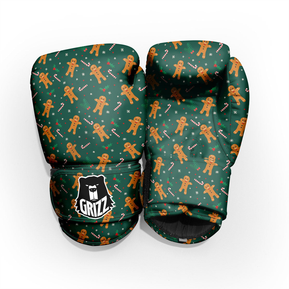 Candy And Christmas Cookie Print Pattern Pro Boxing Glove