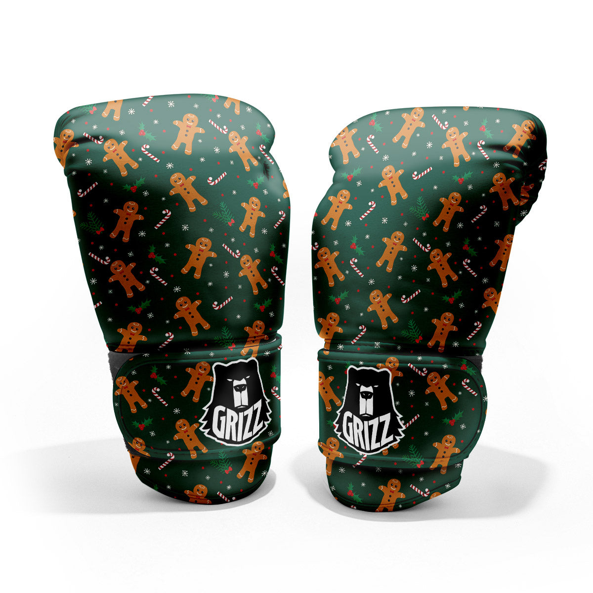 Candy And Christmas Cookie Print Pattern Pro Boxing Glove