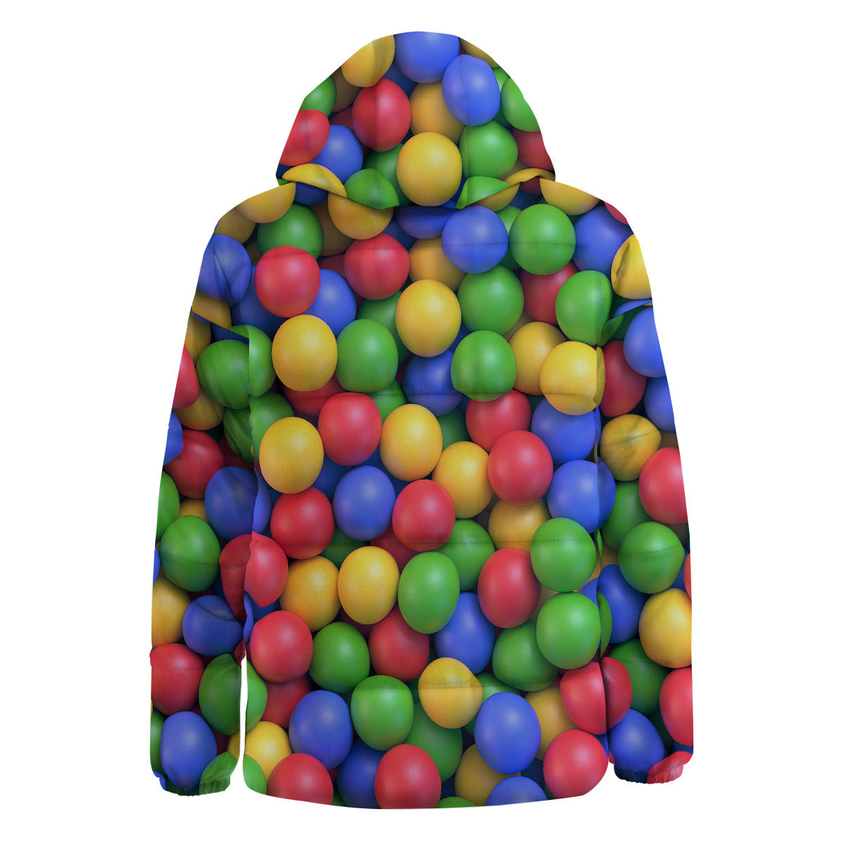 Candy Ball Colorful Print Down Jacket-grizzshop