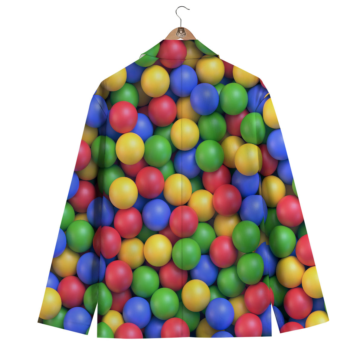 Candy Ball Colorful Print Men's Blazer-grizzshop