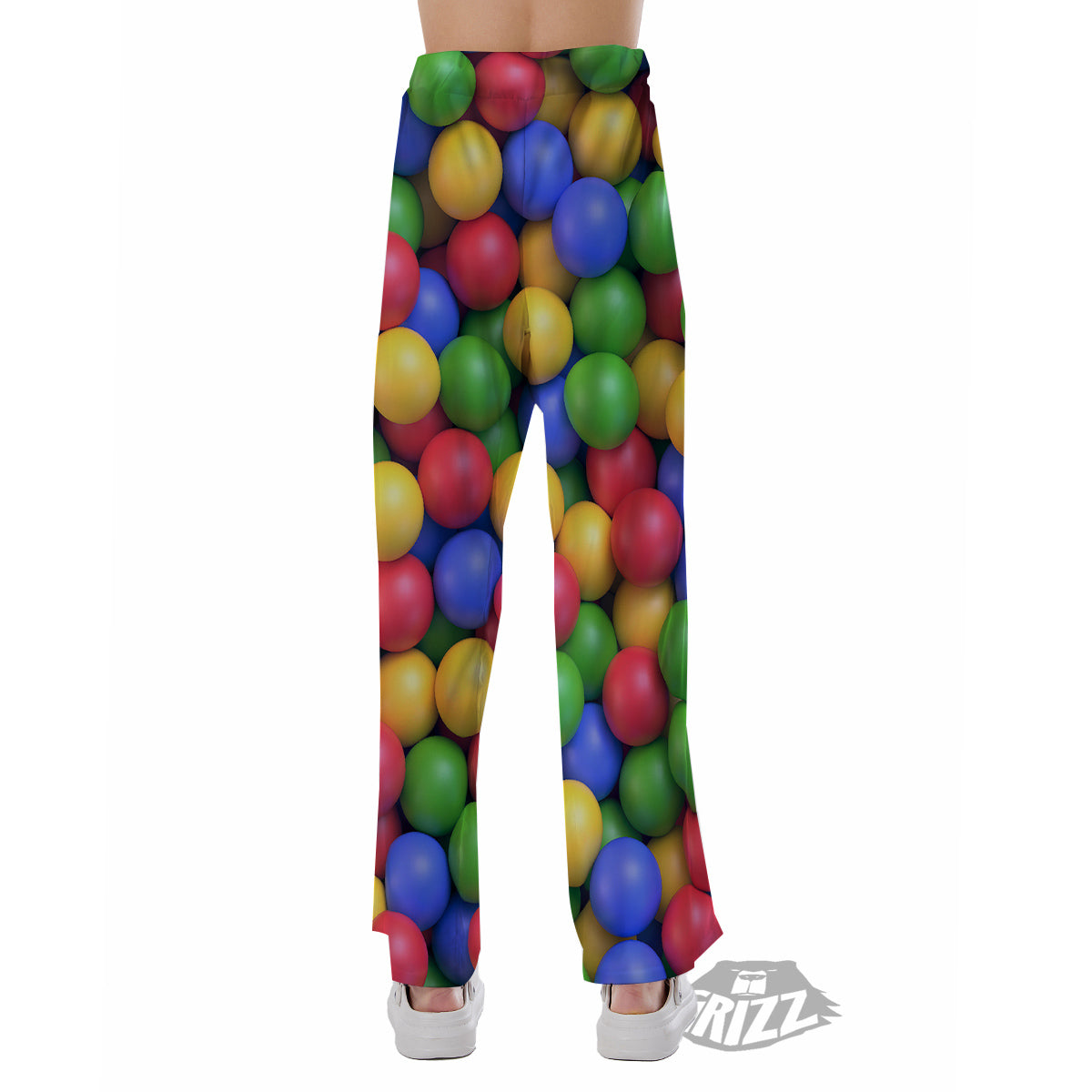 Candy Ball Colorful Print Pajama Pants-grizzshop