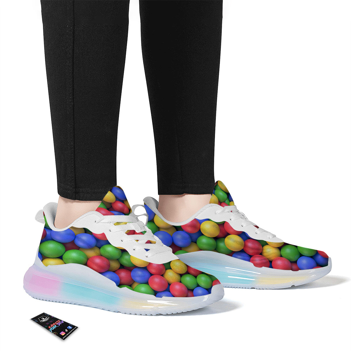 Candy Ball Colorful Print Running Sneakers-grizzshop