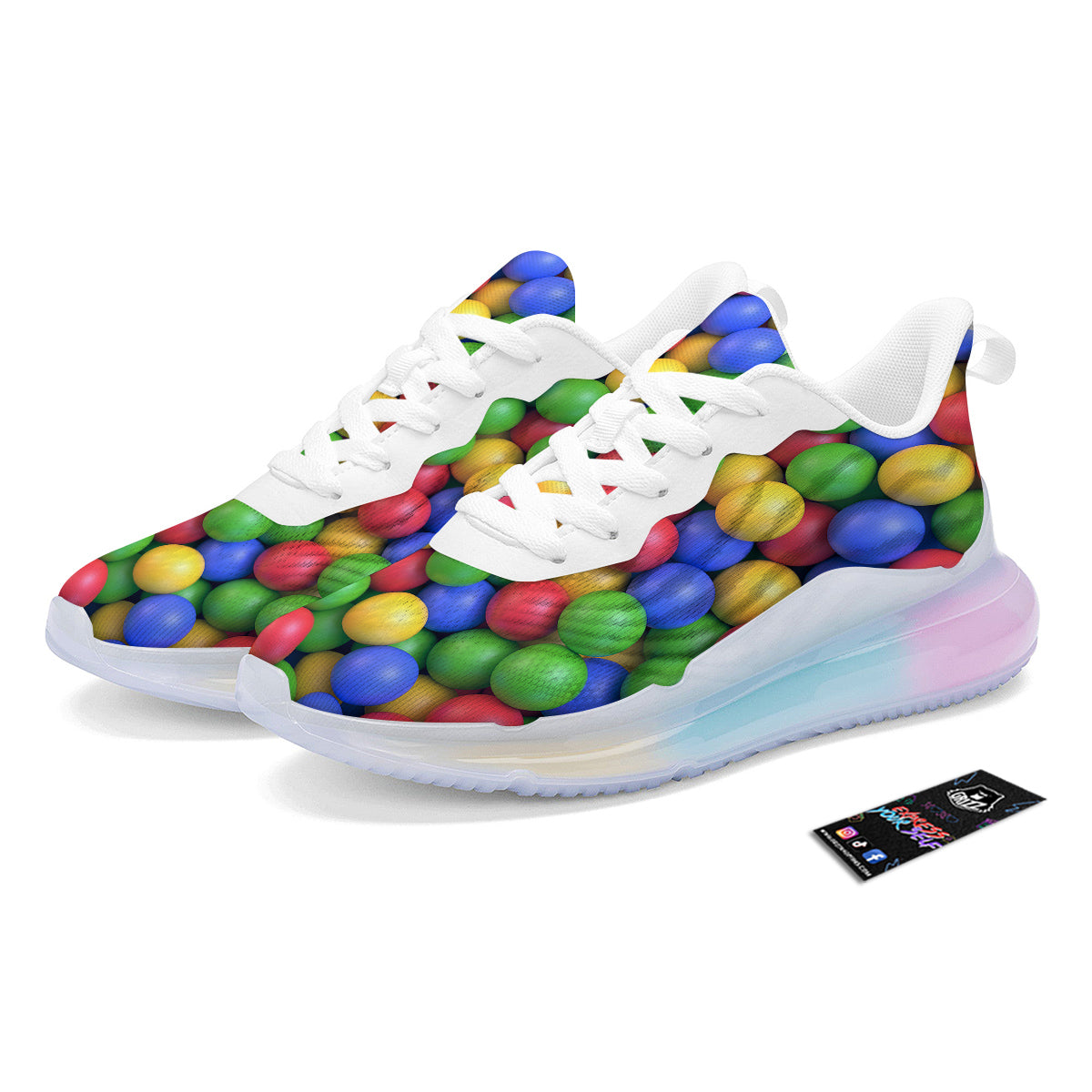 Candy Ball Colorful Print Running Sneakers-grizzshop