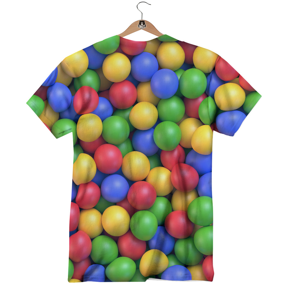 Candy Ball Colorful Print T-Shirt-grizzshop