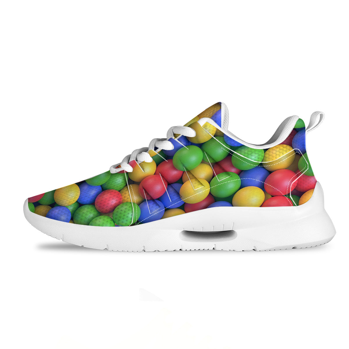 Candy Ball Colorful Print Tennis Shoes-grizzshop