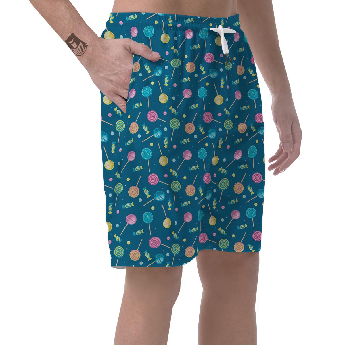 Candy Ball Sweet Print Pattern Men's Shorts-grizzshop