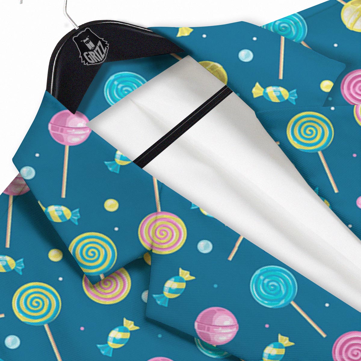 Candy Ball Sweet Print Pattern Men's Sport Coat-grizzshop
