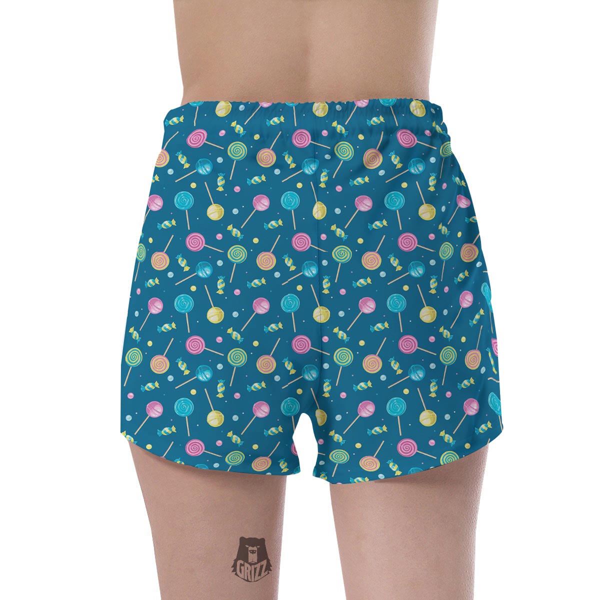 Candy Ball Sweet Print Pattern Women's Shorts-grizzshop
