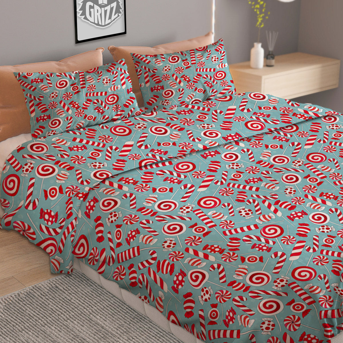 Chirstmas Serape Ethnic Mexican Print Pattern Duvet Cover Bedding Set