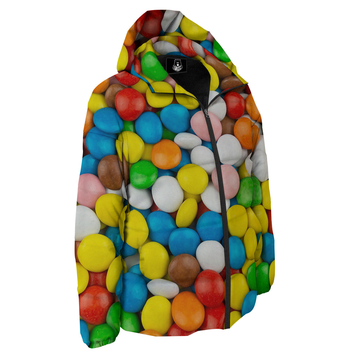 Candy Chocolate Colorful Print Down Jacket-grizzshop