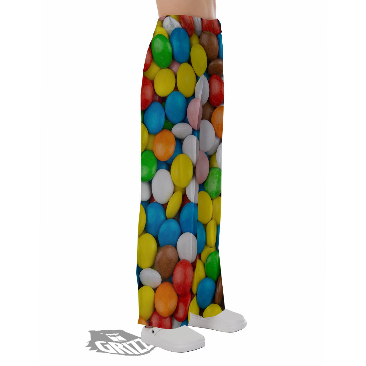 Candy Chocolate Colorful Print Pajama Pants-grizzshop