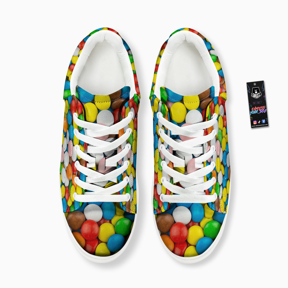 Candy Chocolate Colorful Print Platform Shoes-grizzshop
