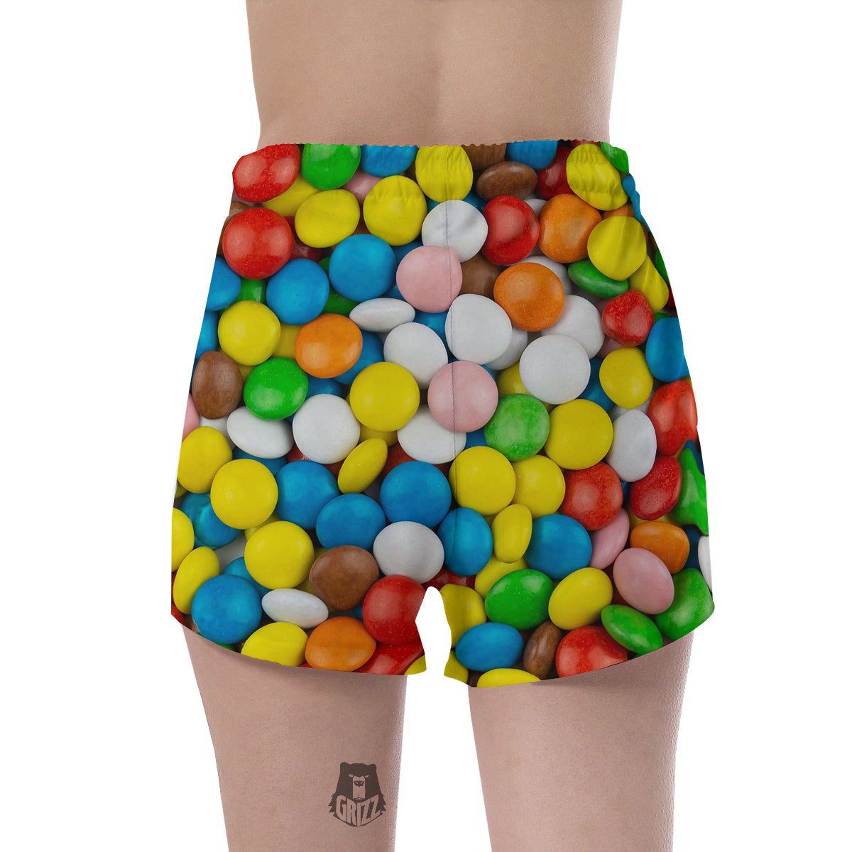 Candy Chocolate Colorful Print Women's Shorts-grizzshop
