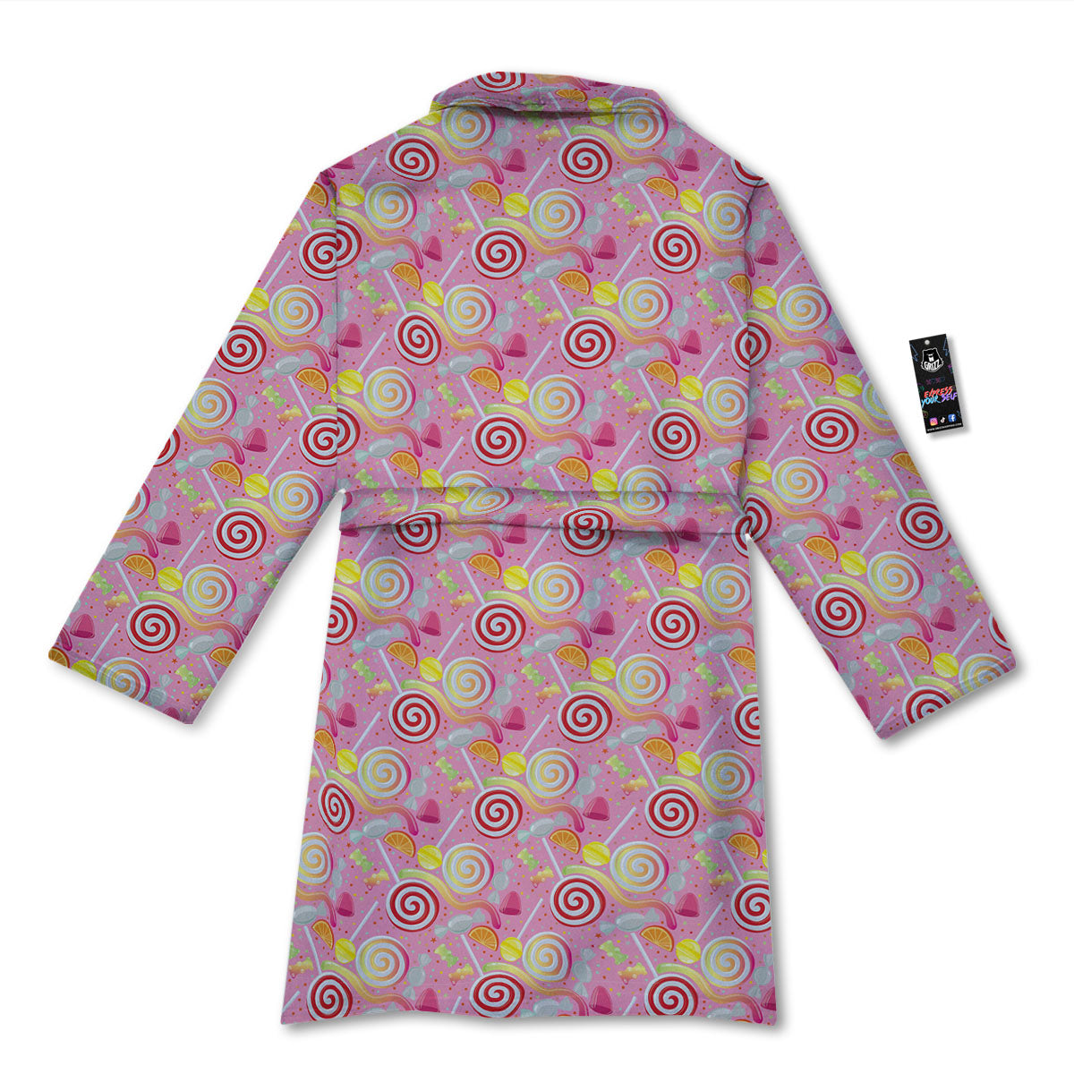 Candy Colorful Print Pattern Bathrobe-grizzshop