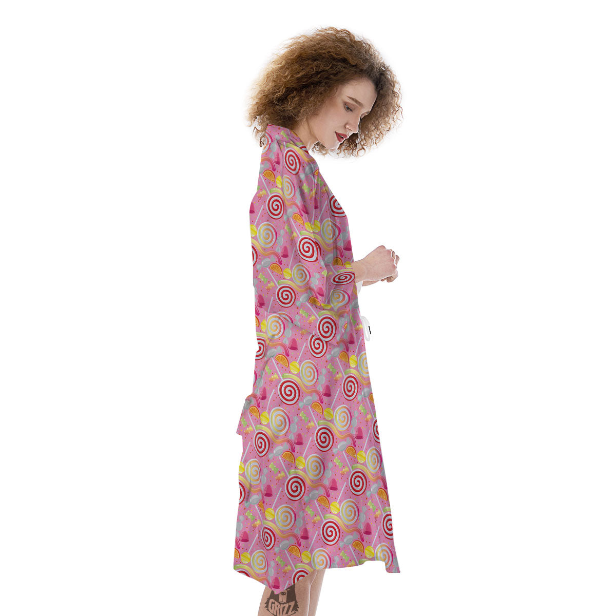 Candy Colorful Print Pattern Kimono-grizzshop