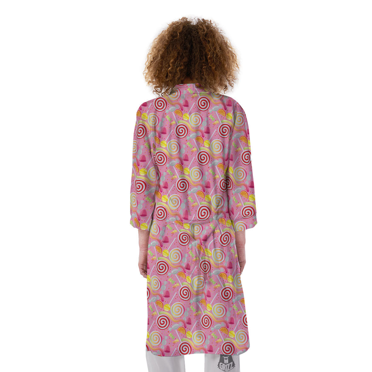 Candy Colorful Print Pattern Kimono-grizzshop