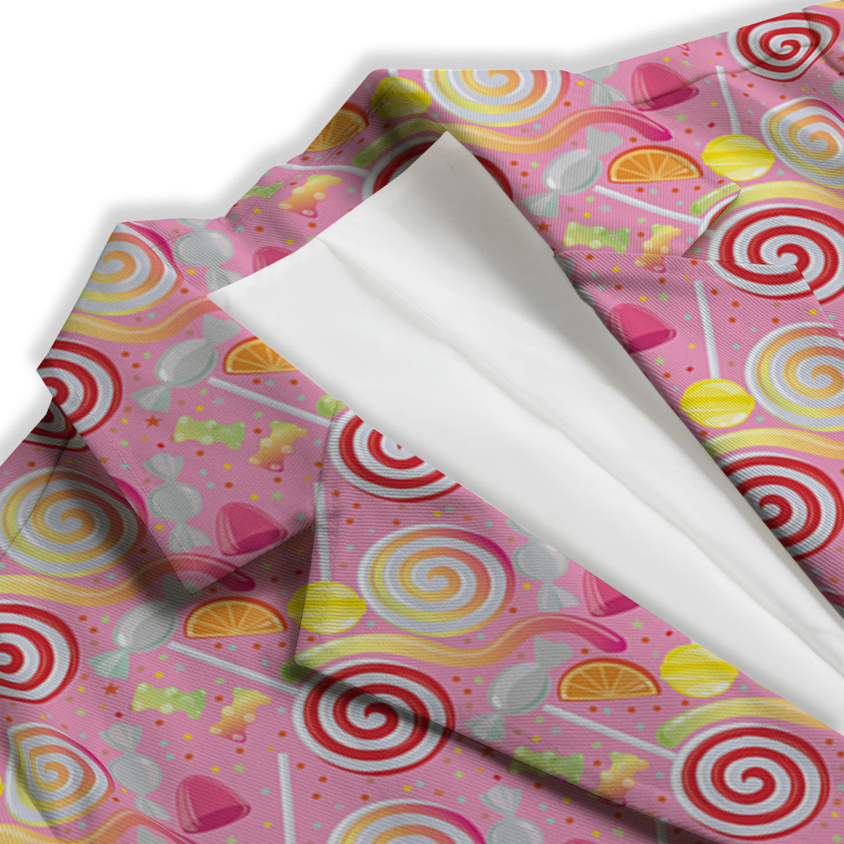 Candy Colorful Print Pattern Women's Blazer-grizzshop