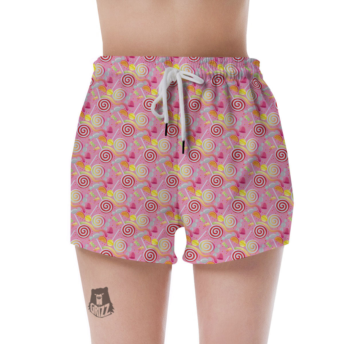 Candy Colorful Print Pattern Women's Shorts-grizzshop