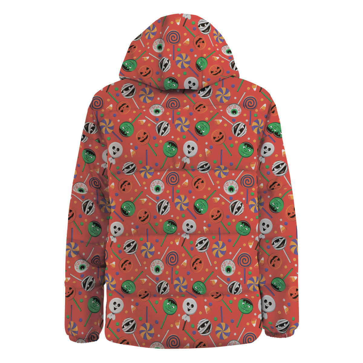 Candy Cute Halloween Print Pattern Down Jacket-grizzshop