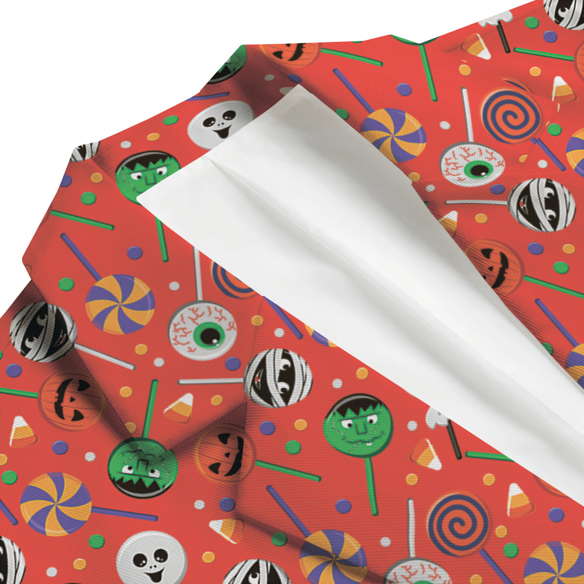 Candy Cute Halloween Print Pattern Men's Blazer-grizzshop