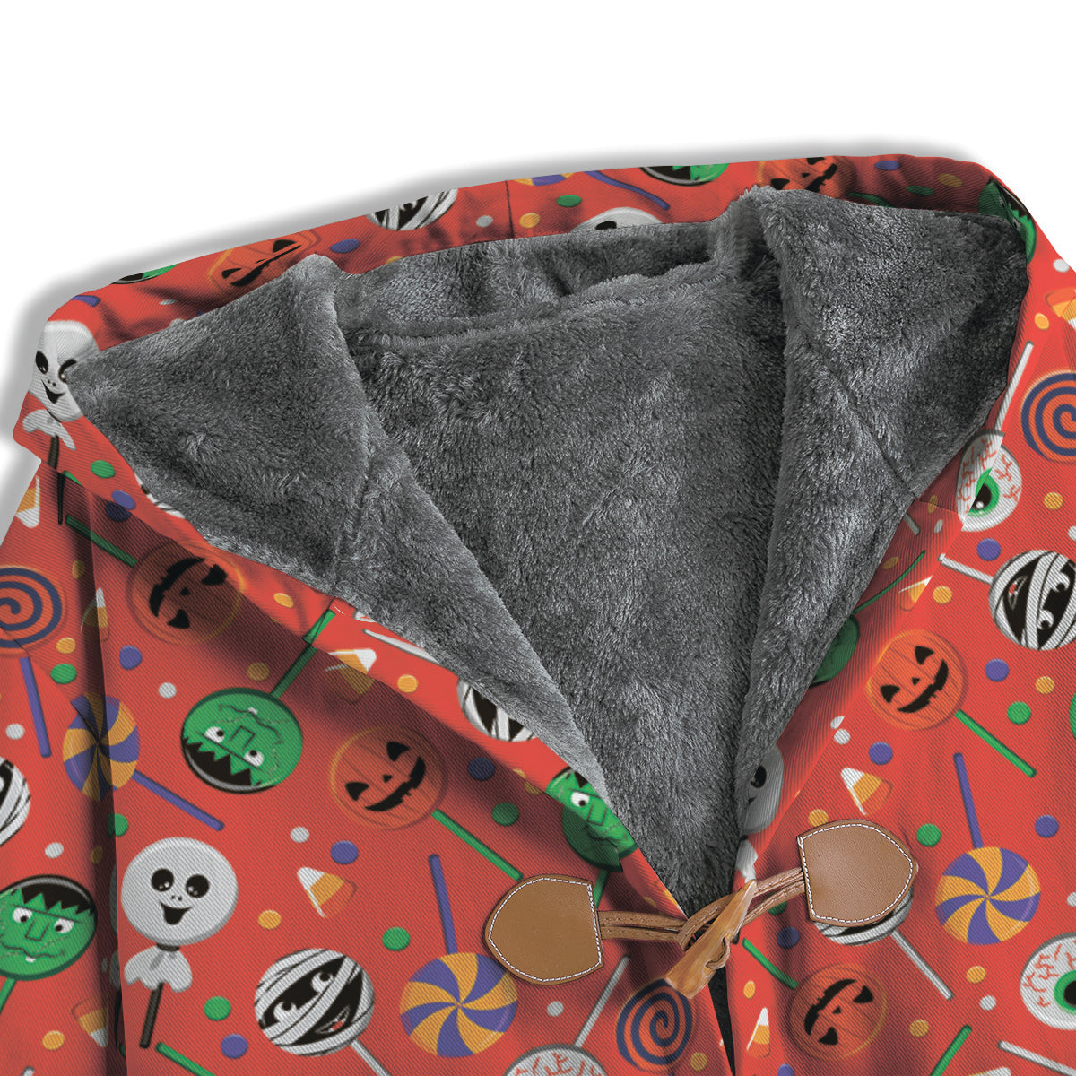 Candy Cute Halloween Print Pattern Men's Windbreaker Jacket-grizzshop