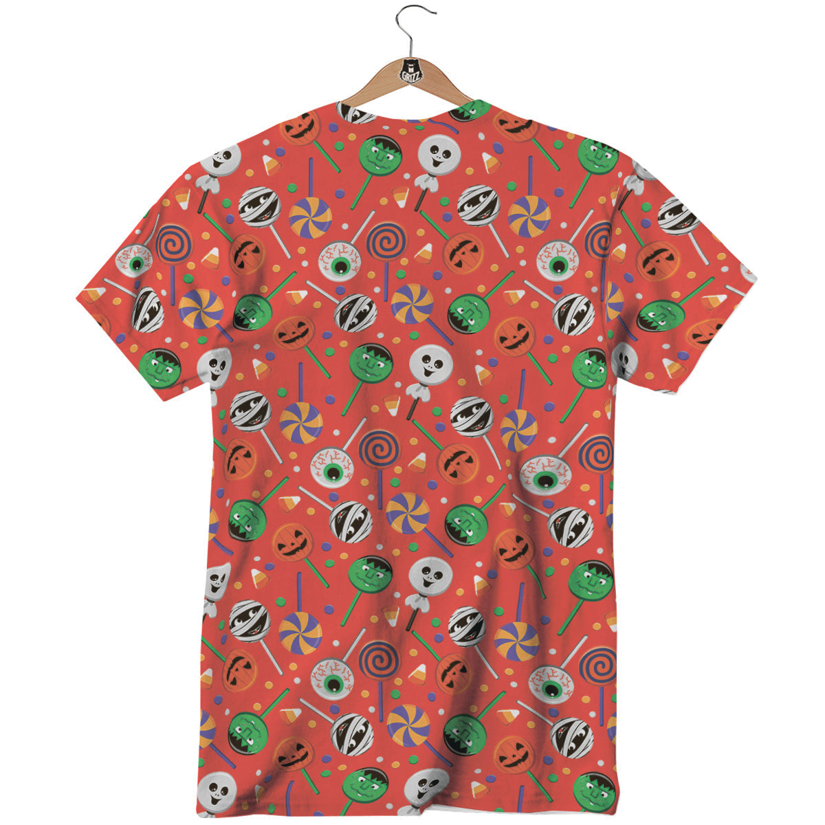 Candy Cute Halloween Print Pattern T-Shirt-grizzshop